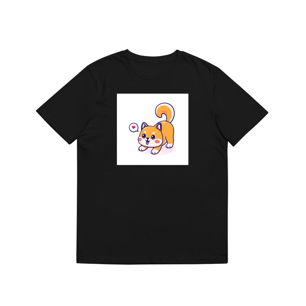 A Shiba's Joyful Jaunt in a Digital Delight T-Shirts