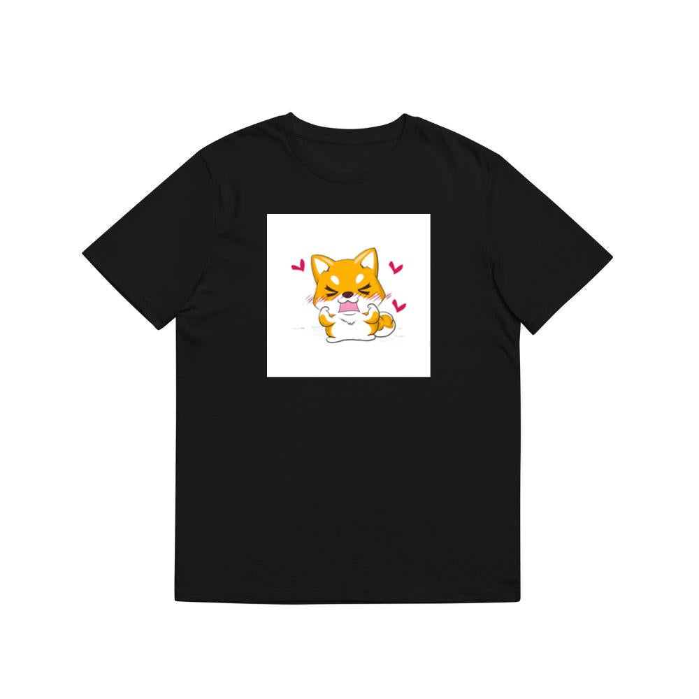 A Shiba's Playful Power Pose with a Touch of Shy T-Shirts