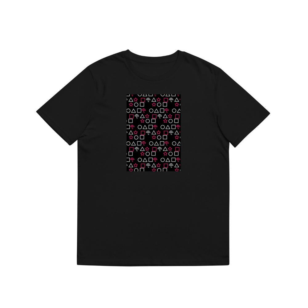 A Squid Game Pattern in a Striking Contrast T-Shirts