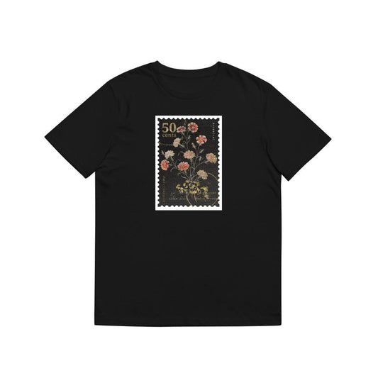 A 50 Cent Stamp with Detailed Floral Illustration T-Shirts