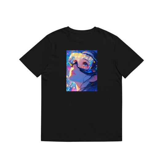 A Gaze into the Glitch-Infused Realm of Virtual Reality T-Shirts