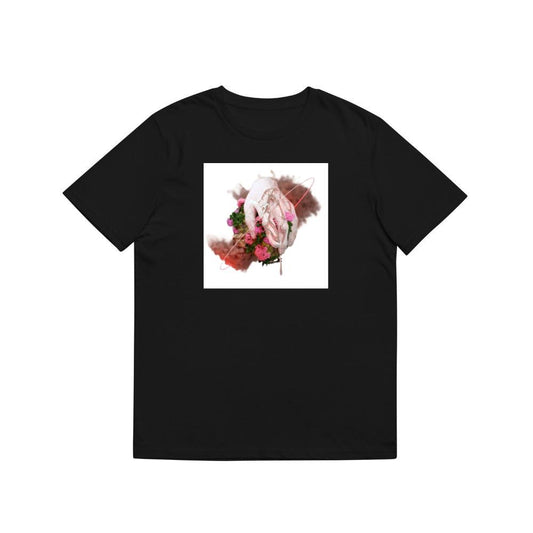 A Hand Emerging from Flora with Smoke and Abstract Lines T-Shirts