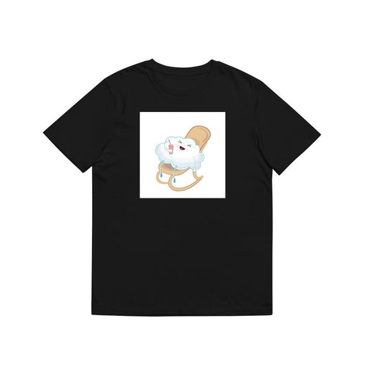 A Moment of Relaxation and Joy for a Smiling Cloud in a Rocker T-Shirts