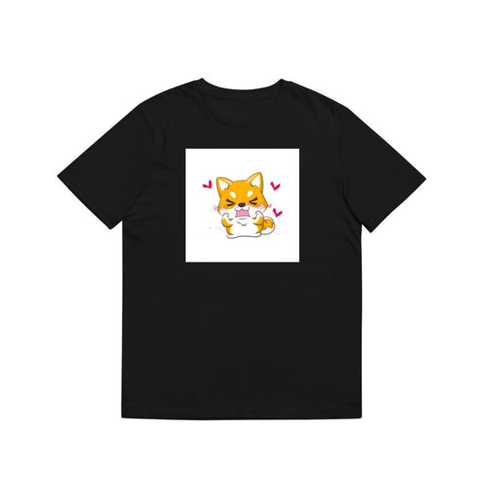A Shiba's Playful Power Pose with a Touch of Shy T-Shirts