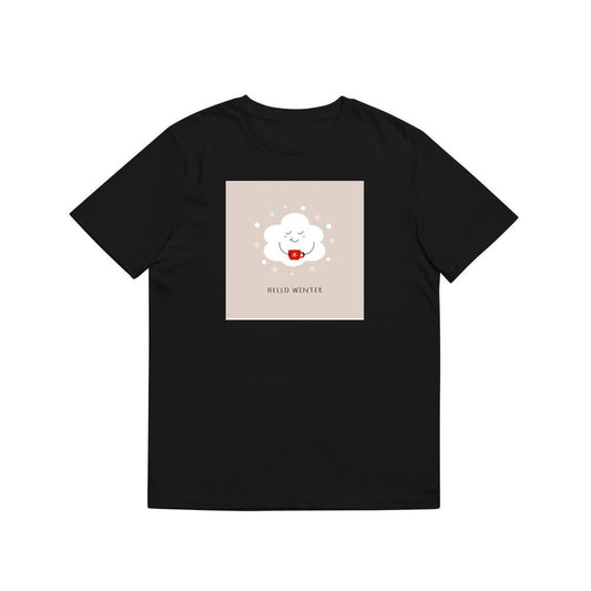 A Smiling Cloud Holds a Warm Drink T-Shirts