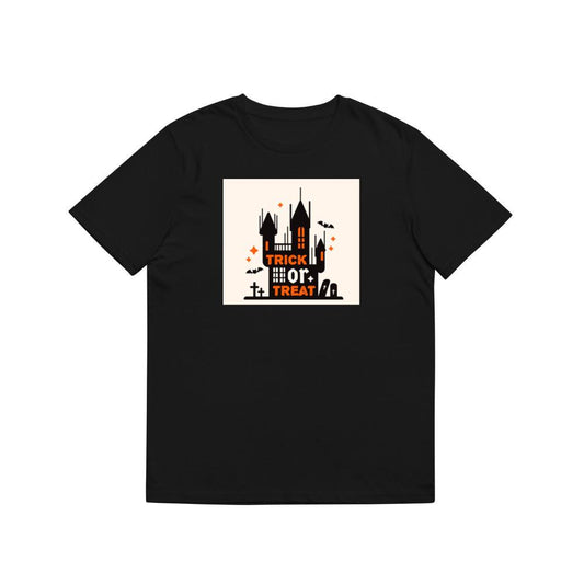 A Stylized Castle in a Spooky Celebration T-Shirts