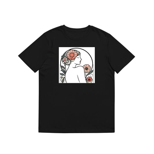 Art Nouveau Woman with Floral Adornments T-Shirts