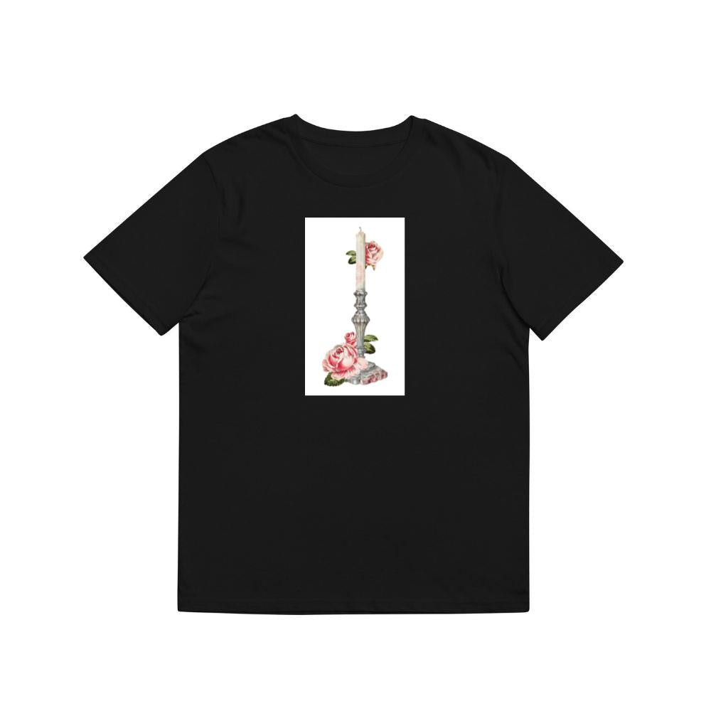 Candle and Roses in a Vintage Setting T-Shirts