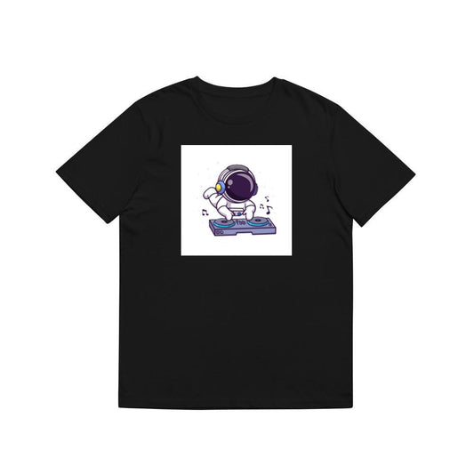 Cartoon Astronaut DJ Illustration T-Shirts