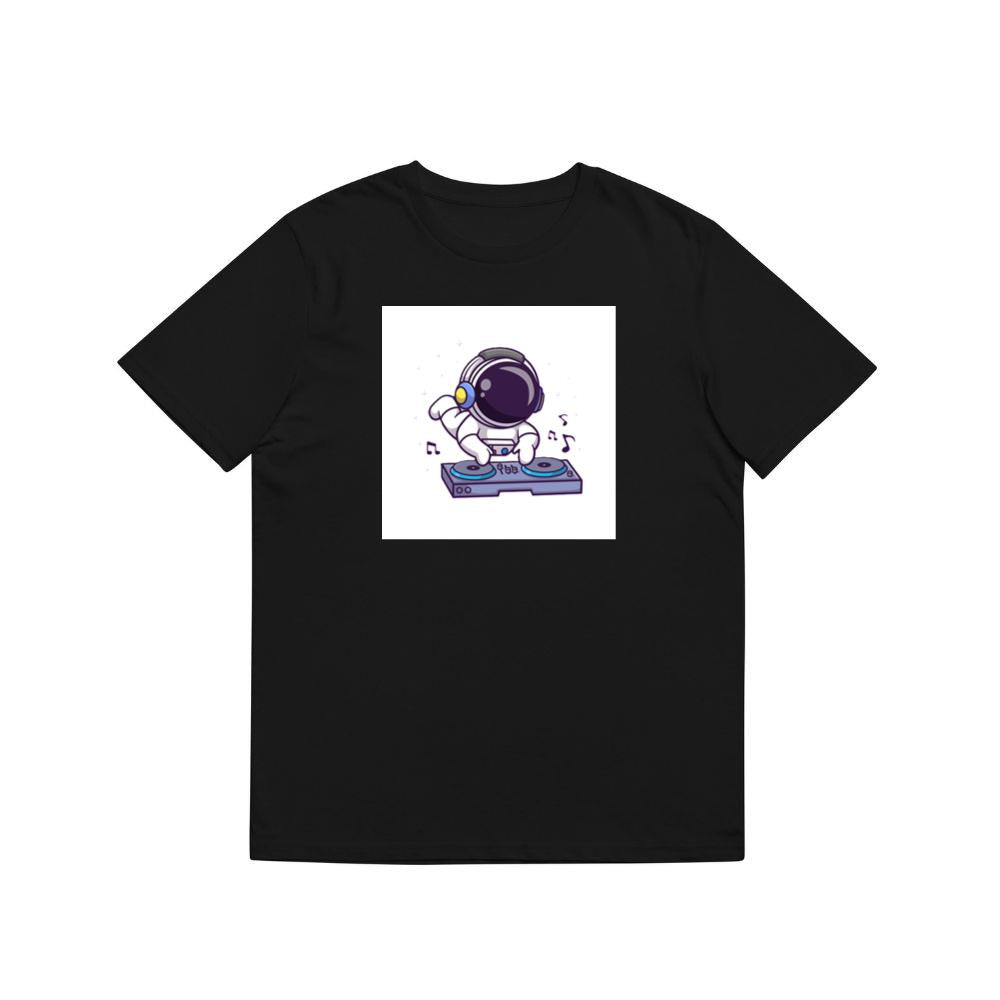 Cartoon Astronaut DJ Illustration T-Shirts