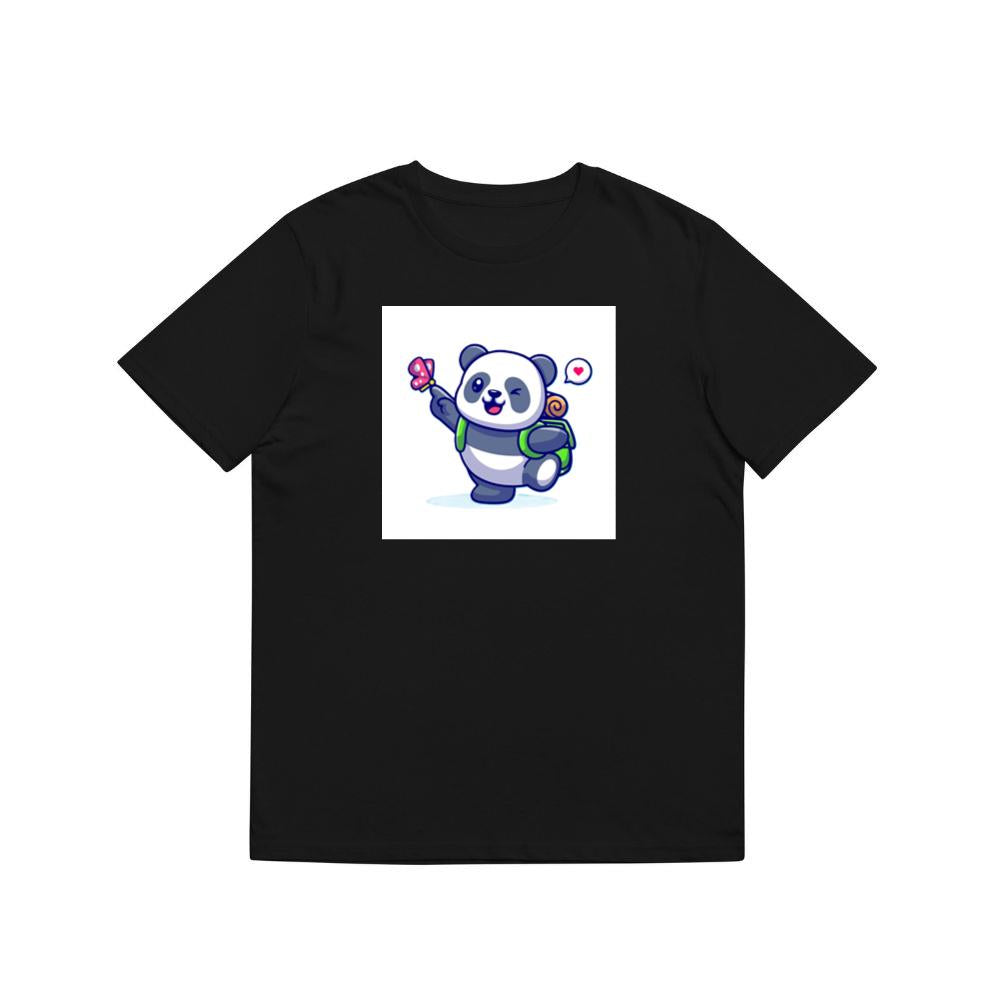 Cartoon Panda with Backpack T-Shirts