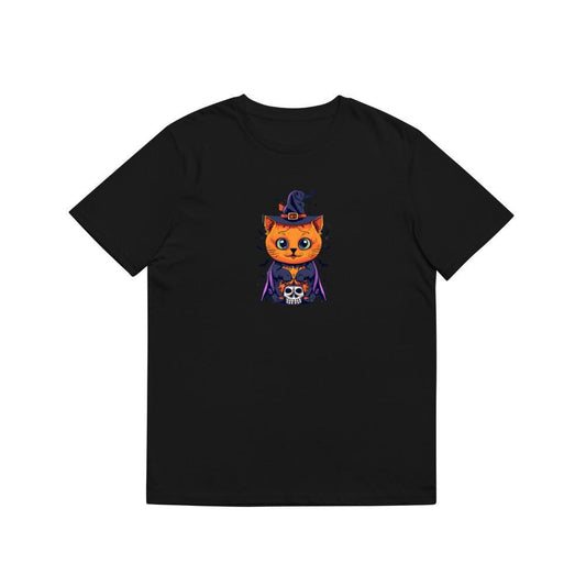 Witch Ginger Cat On Halloween T-Shirts